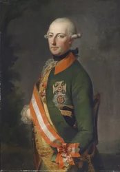 Emperor Joseph II, Portrait in Uniform of the Chevaux-Leger Regiment No. 1 with Decorations